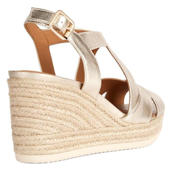 Geox Espadrilles Ponza Guld EU 40 Kvinna