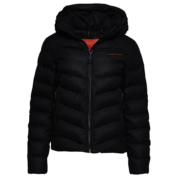 Superdry Vadderad Jacka Microfibre Svart S Kvinna