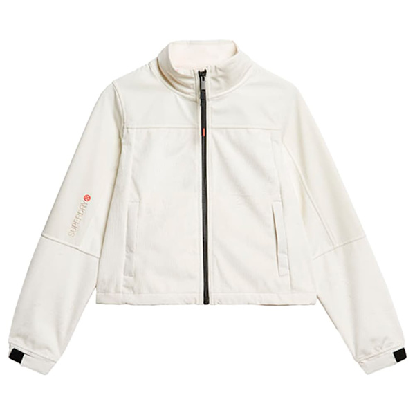 Superdry Drop Needle Velour Trekker Jacka Vit M Kvinna