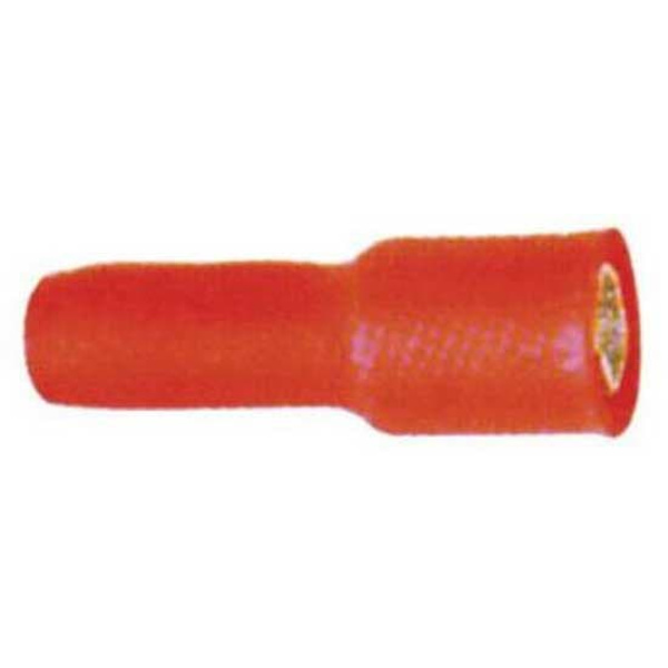Oem Marine Pyöreä Naarasliitin Terminal 100 Yksiköitä Oranssi 4 mm
