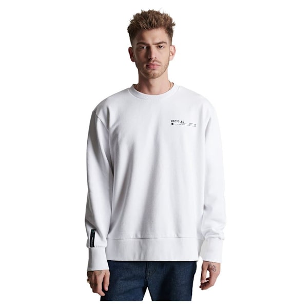 Superdry Sweatshirt Studios Rcycl Micro Top Hvid S-M Mand