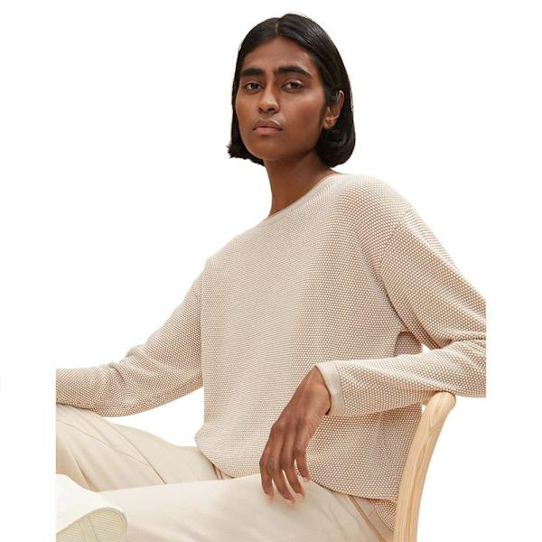 Tom Tailor Tröja 1033125 Beige XS Kvinna