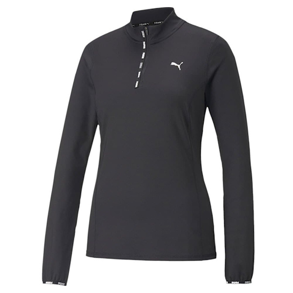 Puma Halv Lynlå Sweatshirt Strong Sort XS Kvinde