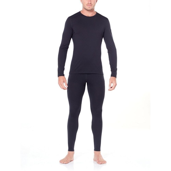 Icebreaker Baselag 200 Oasis Merino Sort XL Mand