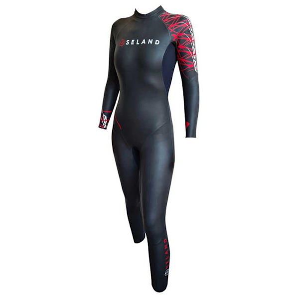 Seland Naisen Hq Pitkähihainen Neopreeninen Märkäpuku Triathlon Musta S