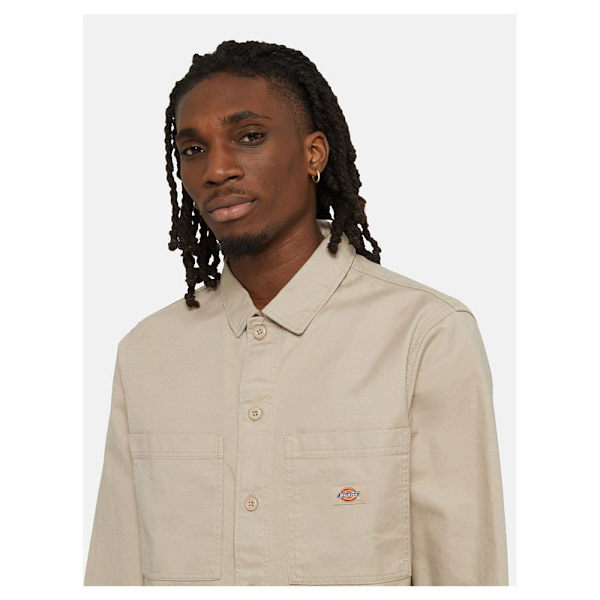 Dickies Florala Skjorte Med Lange ærmer Beige S Mand