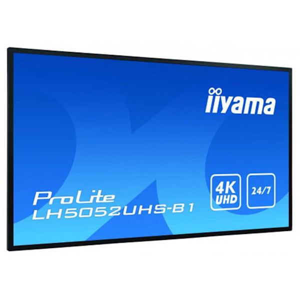 Iiyama Tryk På Skærm Prolite Lh5052uhs-b1 49´´ 4k Va Led Sort Europe PAL / EU Plug Sort