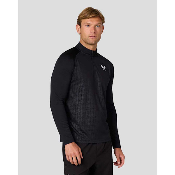 Castore Adapt Halv Lynlås Langærmet T-shirt Sort L Mand