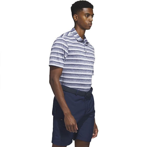 Adidas Kortærmet Polo 2 Color Stripe Blå M