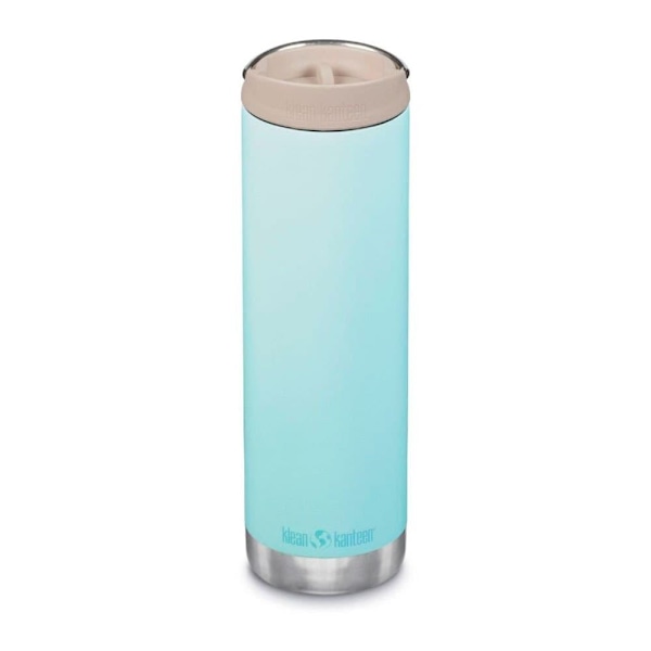 Klean Kanteen Med Café Cap Isoleret Termoflaske Tkwide 20oz Blå