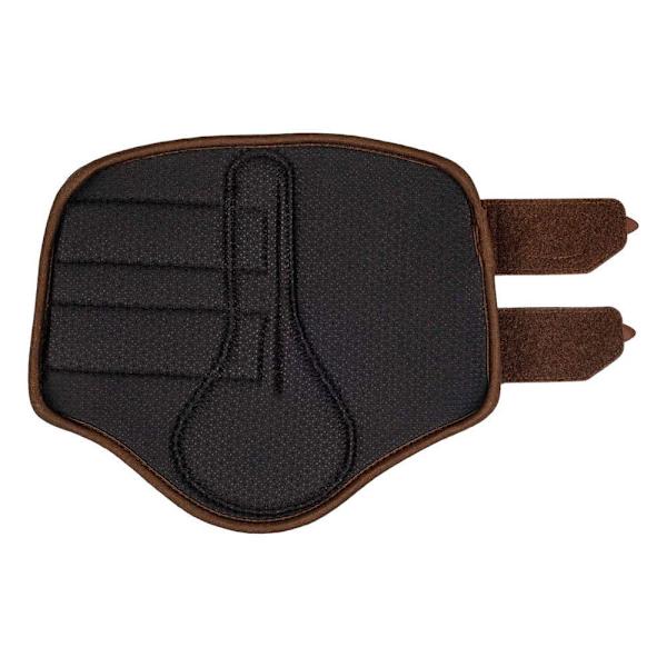 Acavallo Perforated Neoprene Double Velcro Jännekiinnikkeet Ruskea XL