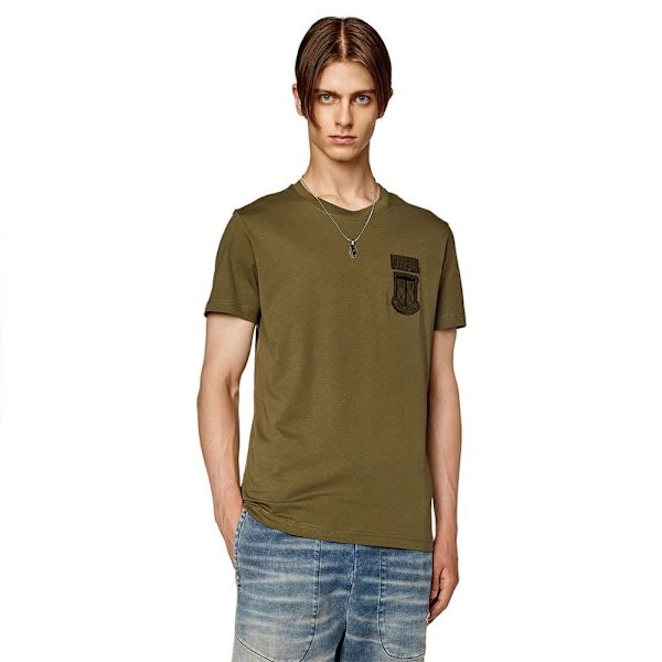 Diesel Kortärmad T-shirt Diegor K67 Brun S Man
