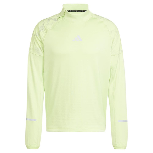 Adidas Ultimate Hi Vis Reflective Halv Lynlås Sweatshirt Gul M Mand