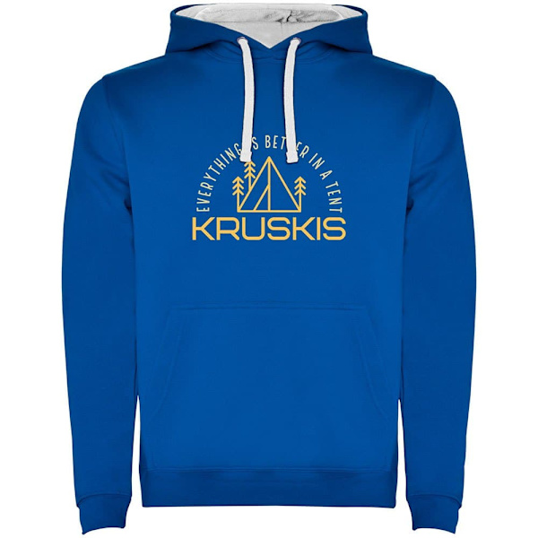 Kruskis Everything Is Better Bicolor Tröja Med Huva Blå M Man