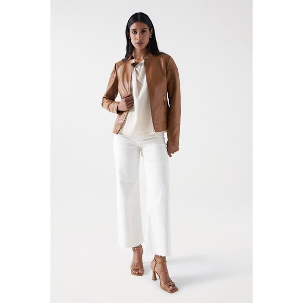 Salsa Jeans 21008961 Læderjakke Brun XS Kvinde