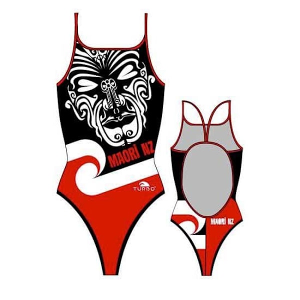 Turbo New Zealand Badedragt Maori Rød,Sort M Kvinde