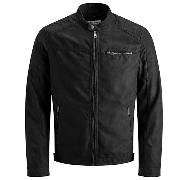 Jack & Jones Falsk Ruskindsjakke Rocky Sort XS Mand