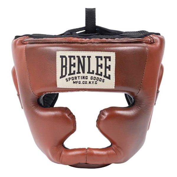 Benlee Huvudskydd I Läder Premium Headguard Brun S-M