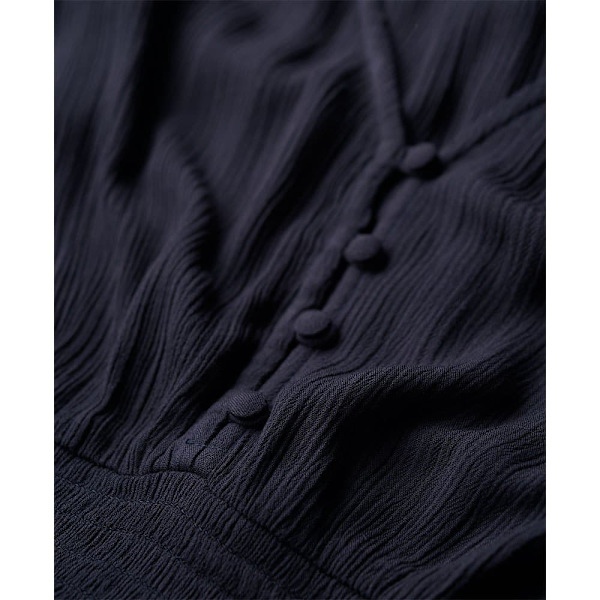 Superdry Beach Playsuit Lyhythihainen Lyhyt Mekko Sininen S Nainen