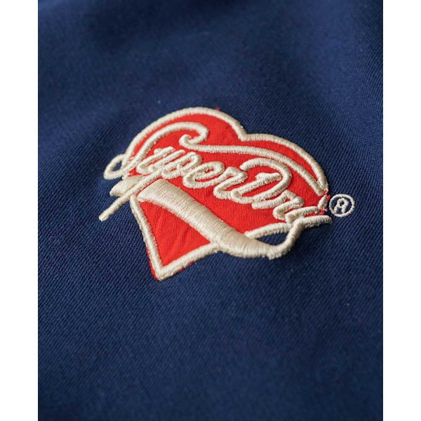 Superdry Workwear Embroiderer Loose Sweatshirt Blå S Kvinde