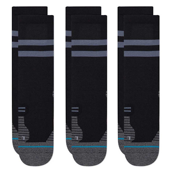 Stance Crew Sokker Run Light 3 Par Sort EU 47-50 Mand