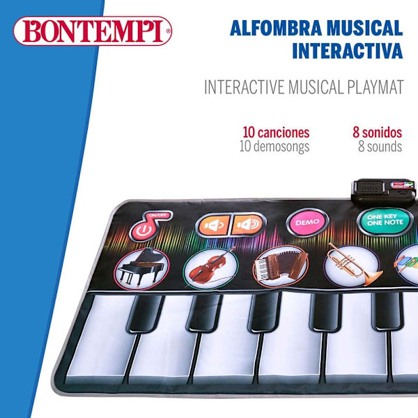 Bontempi Elektrisk Matta Musical Durchsichtig