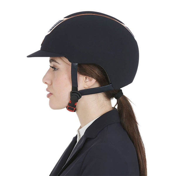 Equestro Hjelm Modello Eclipse Plain Velvet (3 Padding)  59-61 cm