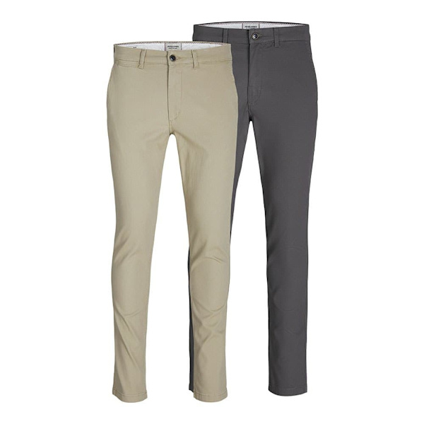 Jack & Jones Marco Dave Chinobyxor 2 Enheter Beige,Grå 34 / 34 Man