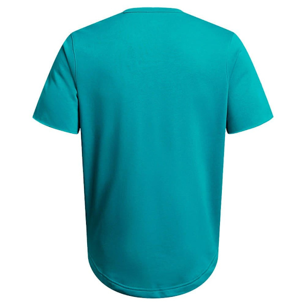 Under Armour Kortärmad T-shirt Rival Terry Colorblock Blå M / Regular Man