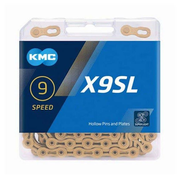 Kmc Tie/mtb -ketju X9sl Ti-n Kultainen 114 Links