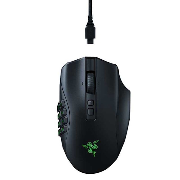 Razer Trådløs Gaming Mus Naga V2 Pro Sort Sort