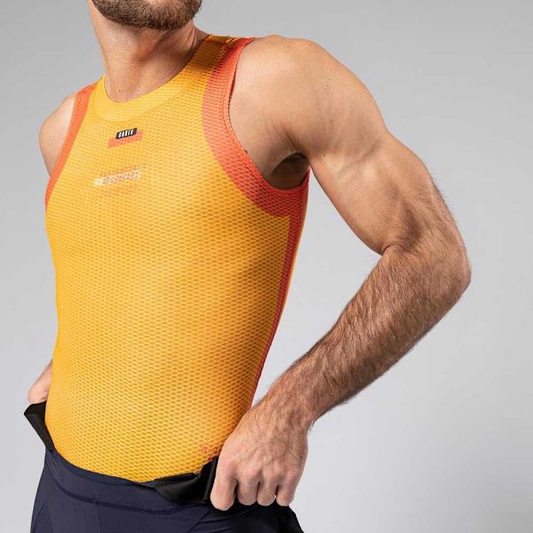 Gobik Ärmlös Baslager Second Skin Orange S Man