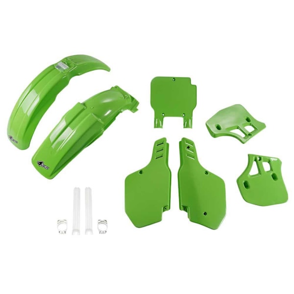 Ufo Plastsæt Kawasaki Kx 500 1989-1992 Kakit189f-999a Fork Protectors &