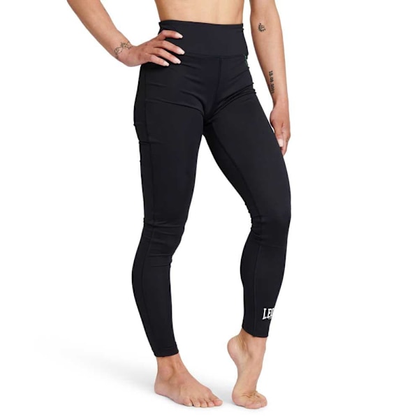 Leone1947 Leggings Flag Sort M Kvinde