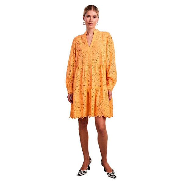 Yas Pitkähihainen Mekko Holi Oranssi S Nainen