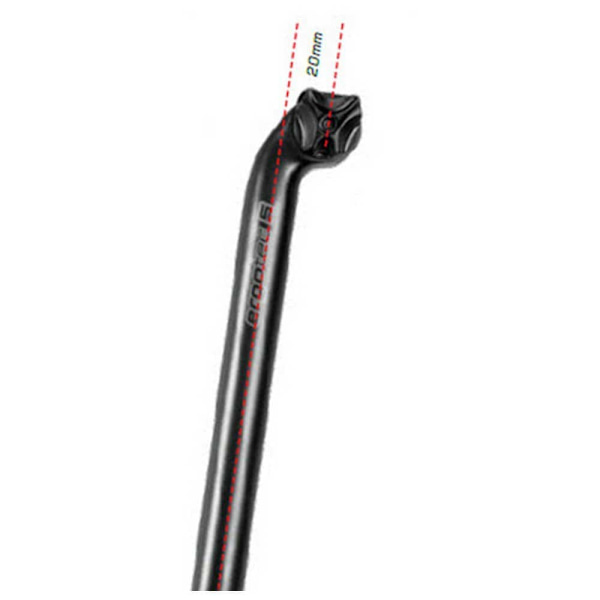 Ergotec Viper 20 Satulatolppa Musta 400 mm / 31.6 mm