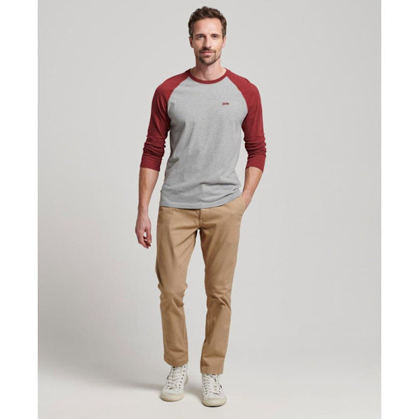 Superdry Chino Byxor Officers Slim Chino Trousers Beige 30 / 32 Man