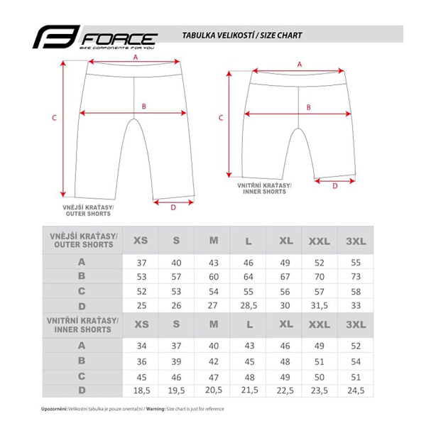 Force Blade Mtb Shorts Med Pude Blå L Mand