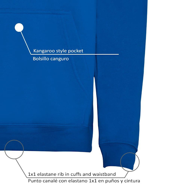 Kruskis Hættetrøje Problem Solution Run Two-colour Blå XL Mand