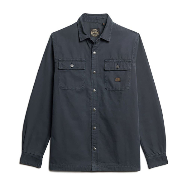 Superdry Overshirt Canvas Workwear Blå M Mand