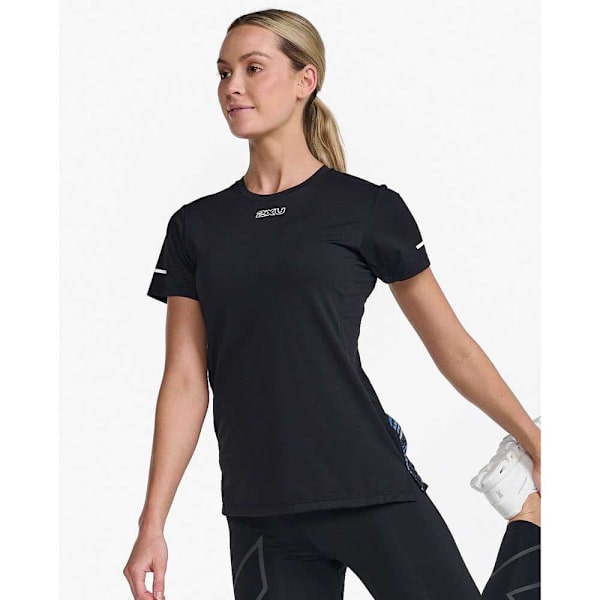 2xu Lyhythihainen T-paita Light Speed Musta L Nainen