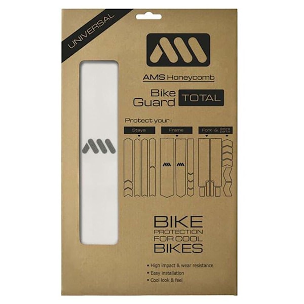 All Mountain Style Frame Guard Total Stickers Honeycomb Hvid