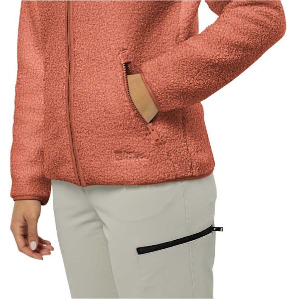 Jack Wolfskin High Curl Jacka Orange S Kvinna