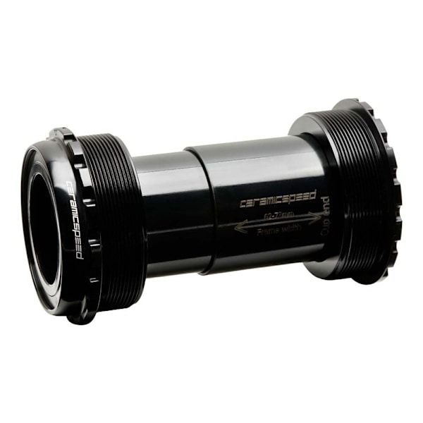 Ceramicspeed Belagte Bundbeslagskopper T47a Sram Dub Gravel Sort 77 mm