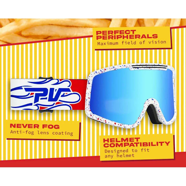 Pit Viper The Midnight French Fry Small Skibriller Sort Blue Green Revo/CAT3