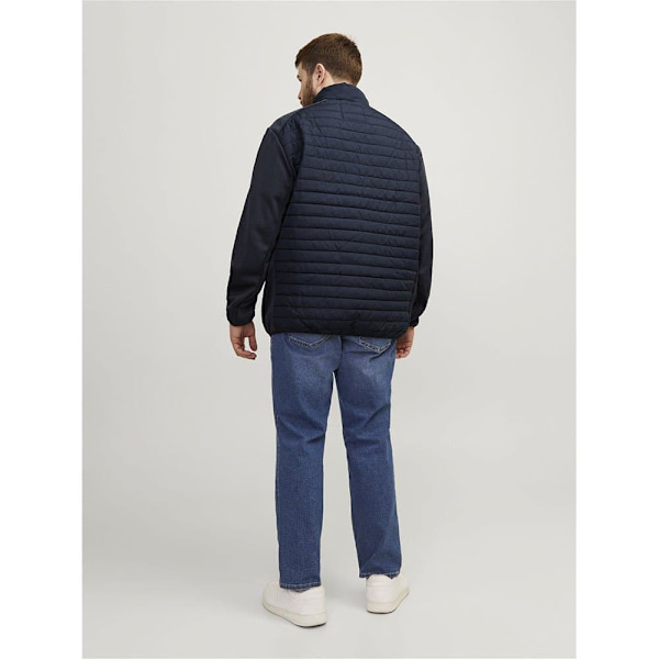 Jack & Jones Jacka Multi Quilted Collar Plus Blå 4XL Man