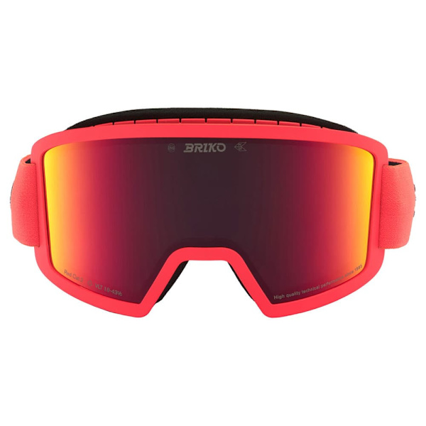 Briko Frostbite Junior Skidglasögon Orange Red Mirror/CAT2