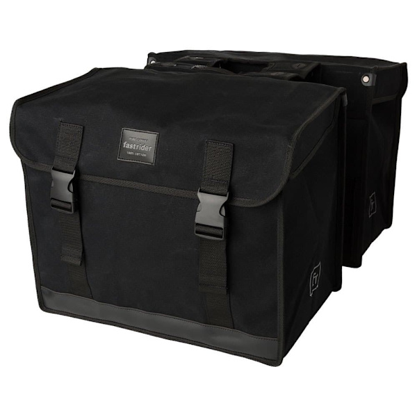 Fastrider Dubbel Canvas Basics Mik 65l Cykelväska Svart