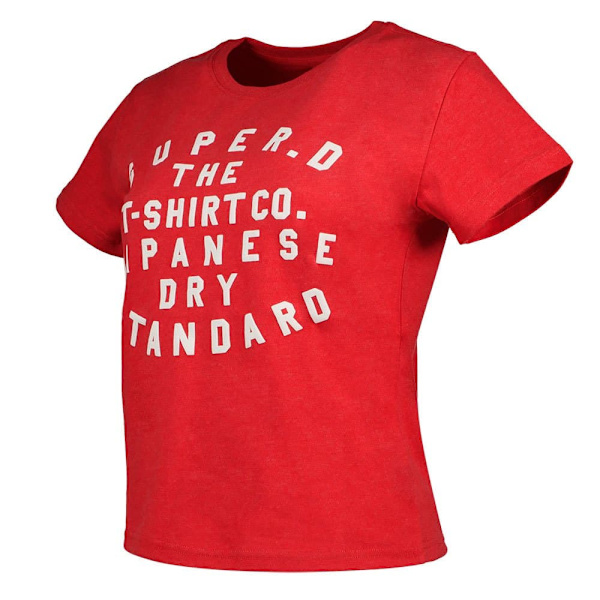 Superdry Puff Print Archive Fitted T-shirt Med Korte ærmer Rød S Kvinde