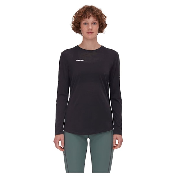 Mammut Tree Wool Fl T-shirt Med Lange ærmer Sort S Kvinde